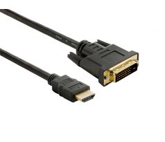 4World Kábel DVI-D-HDMI 24+1M-19M 1.8m Black
