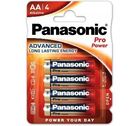 Alkalická batéria AA Panasonic Pro Power LR6 4ks