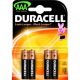 Batéria Duracell AAA LR03 BASIC Alkalická batéria 4ks