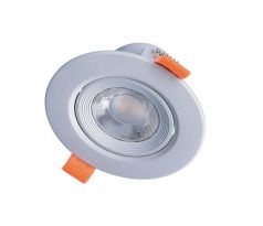 Solight WD212 LED podhľadové svietidlo bodové, 5W, 400lm, 3000K, okrúhle, strieborné