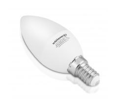 WhiteEnergy LED Žiarovka SMD2835 C37 E14 7W Teplá biela
