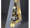Solight LED drevený vianočný stromček