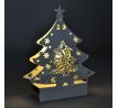 Solight LED kovový vianočný stromček