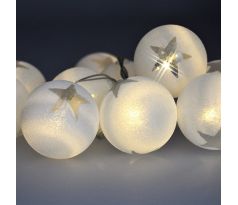 Solight LED reťaz vianočné gule