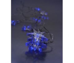 Solight LED vianočná reťaz malé hviezdičky,modré
