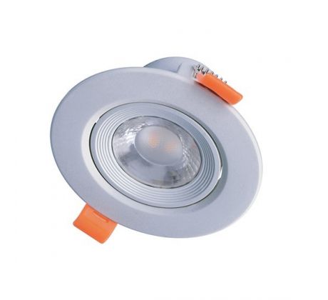 Solight WD213 LED podhľadové svietidlo bodové, 5W, 400lm, 4000K, okrúhle, strieborné