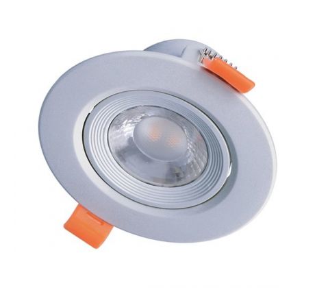 Solight WD217 LED podhľadové svietidlo bodové, 9W, 720lm, 4000K, okrúhle, strieborné