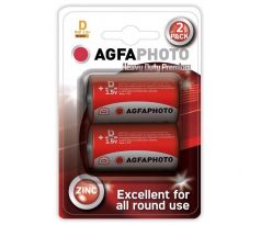 AgfaPhoto zinková batéria R20/D, blister 2ks