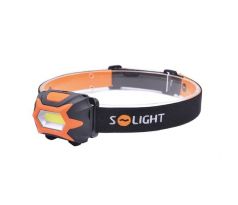 Solight WH25 čelová LED svietidlo, 3W COB, 3x AAA