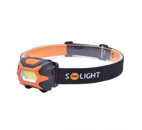 Solight WH25 čelová LED svietidlo, 3W COB, 3x AAA