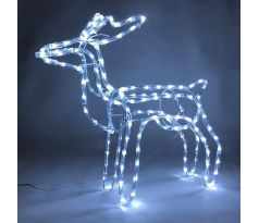 Dekorácia MagicHome Vianoce, Sob, 144x LED studená biela, 230V, exteriér, 59x27,50x64 cm