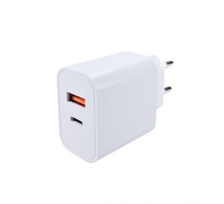 Solight  USB A+C 20W nabíjací adaptér,  fast charger